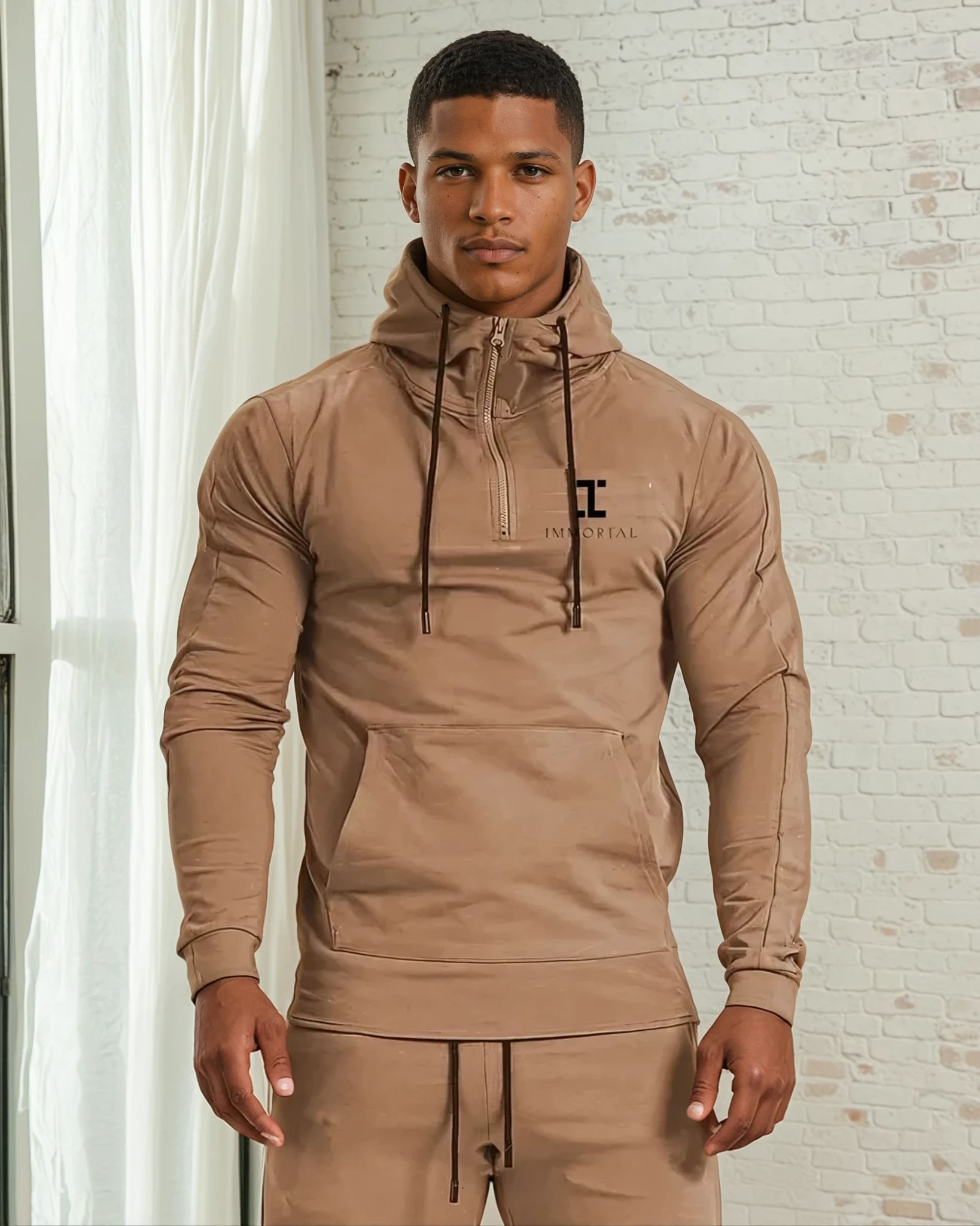 Men's Comfort Hoodie -Khaki